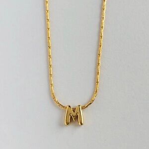 Small Bubble Letter Necklace